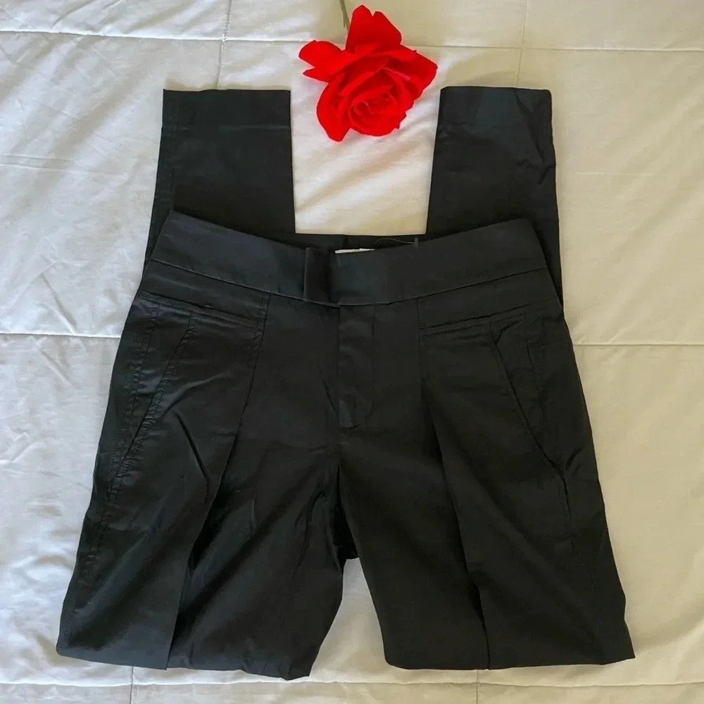 Helmut Lang pleated skinny pants